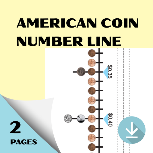 American Coin Number Line