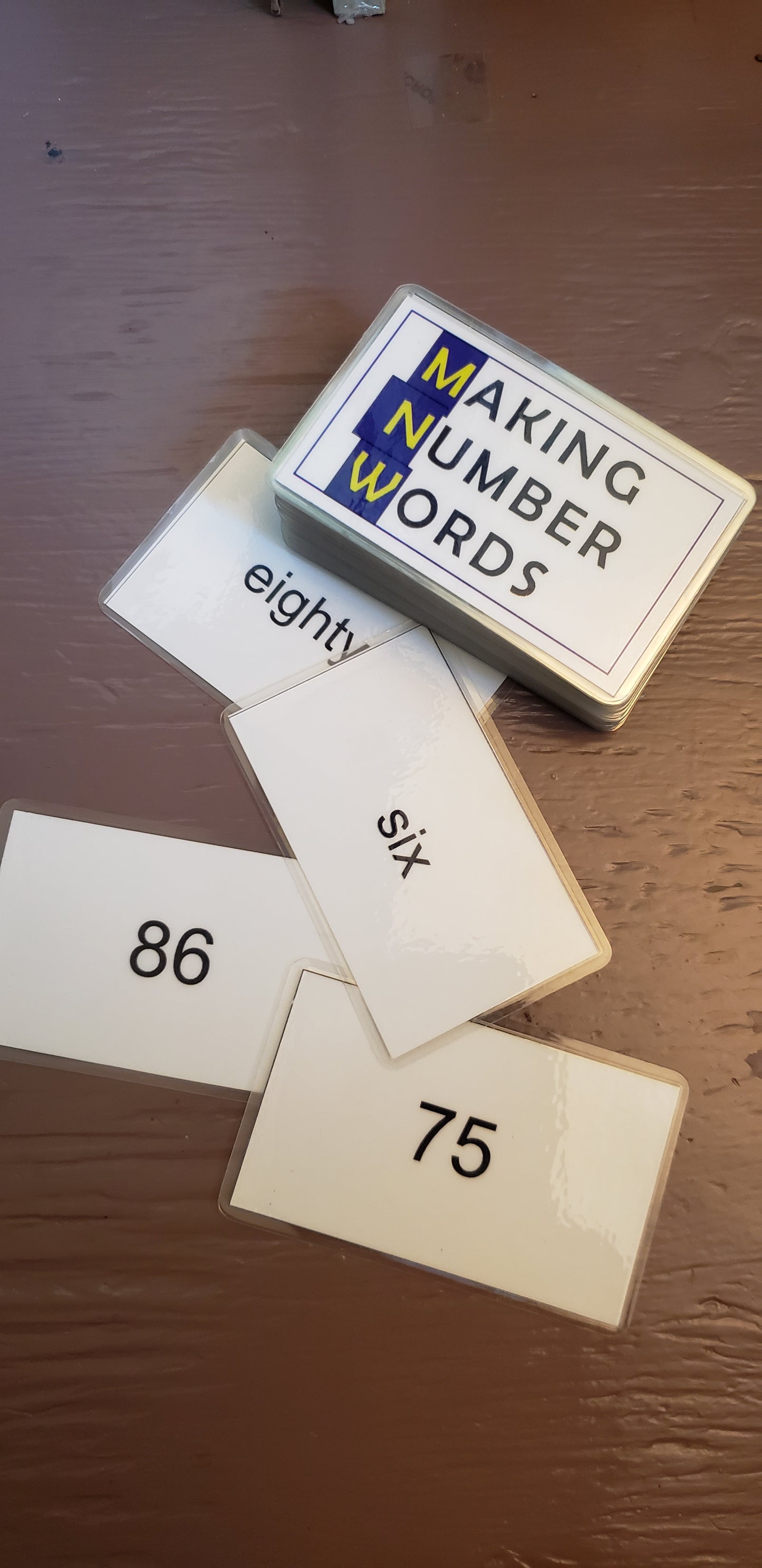 Make Number Words to 100 Card Game