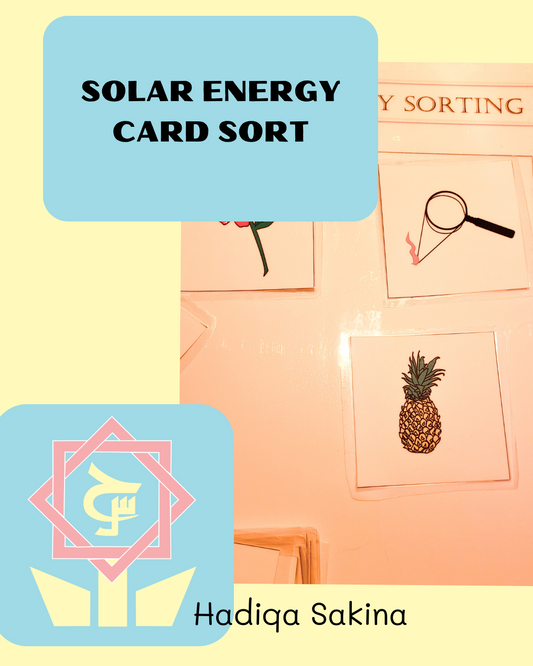 Solar Energy Cut and Paste Card Sort