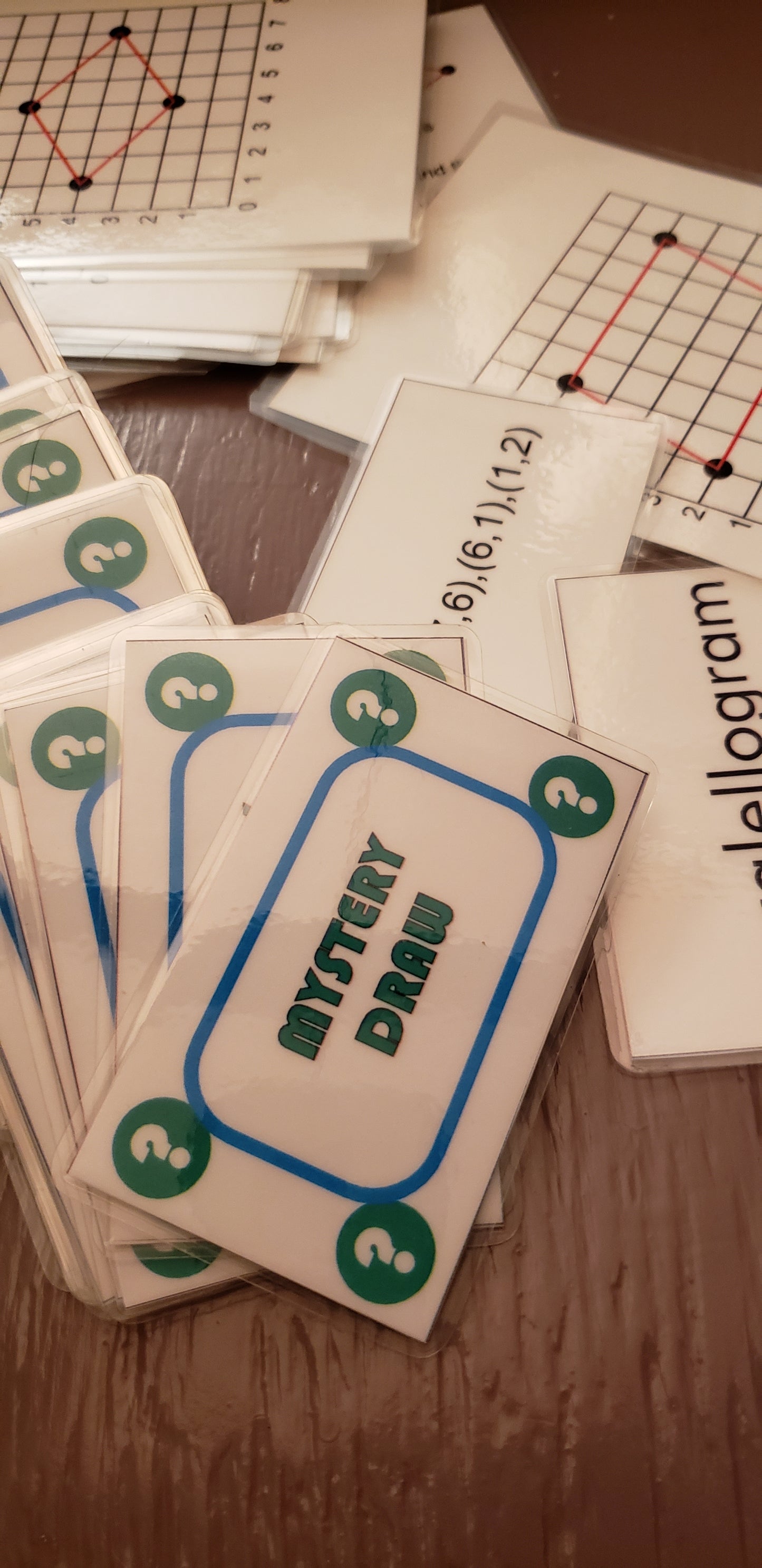 Mystery Draw for Quadrilaterals 3-way Matching Game