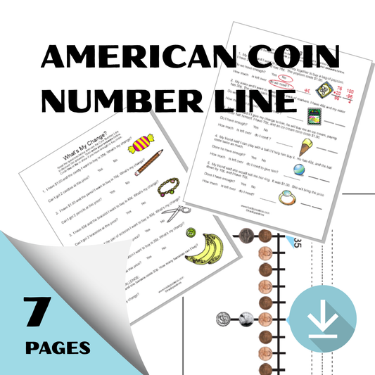 American Coin Number Line