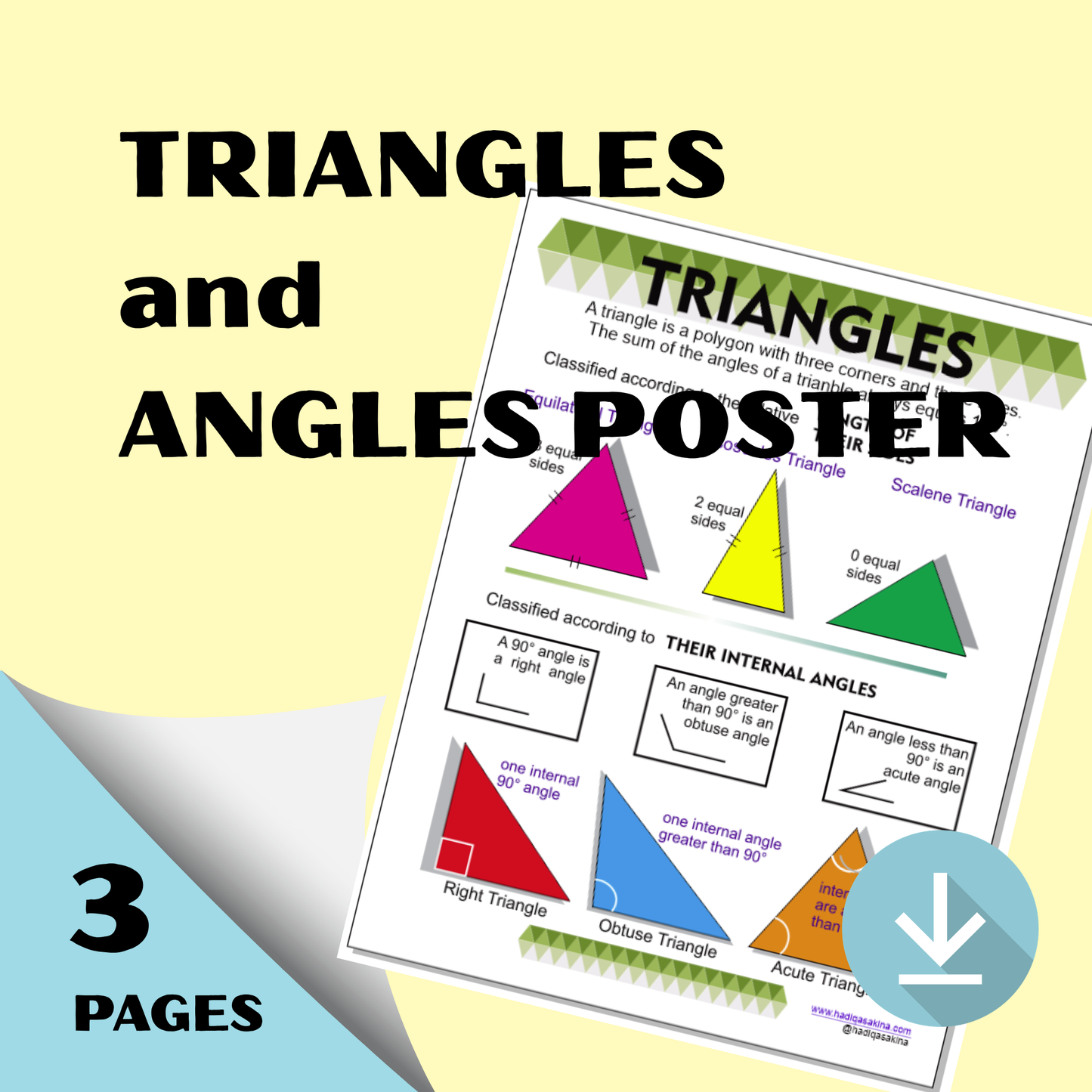 Triangle and Angles Poster